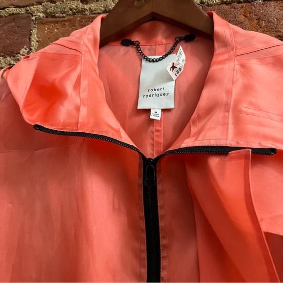 Silk orange peach jacket NWT - Picture 3 of 5